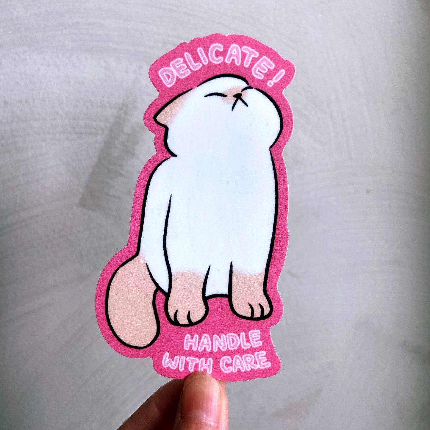 Delicate Baby Cat Waterproof Vinyl Sticker