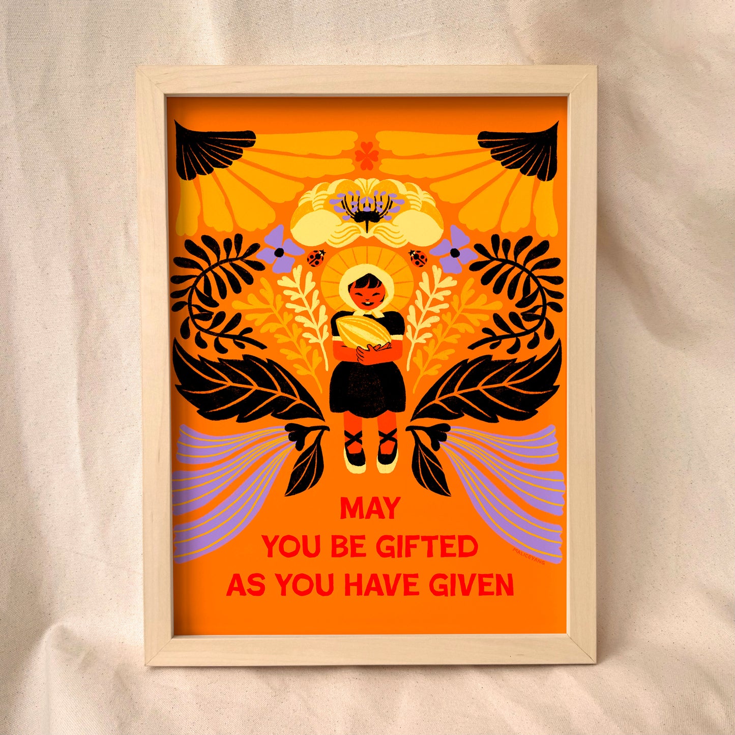 Gifted Floral Blessing 8x10 Print