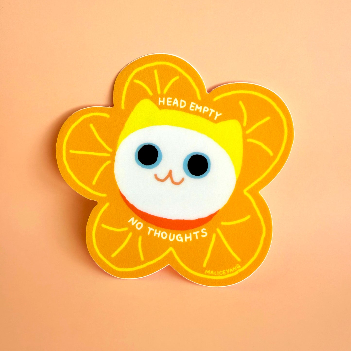 Head Empty No Thoughts Waterproof Vinyl Sticker