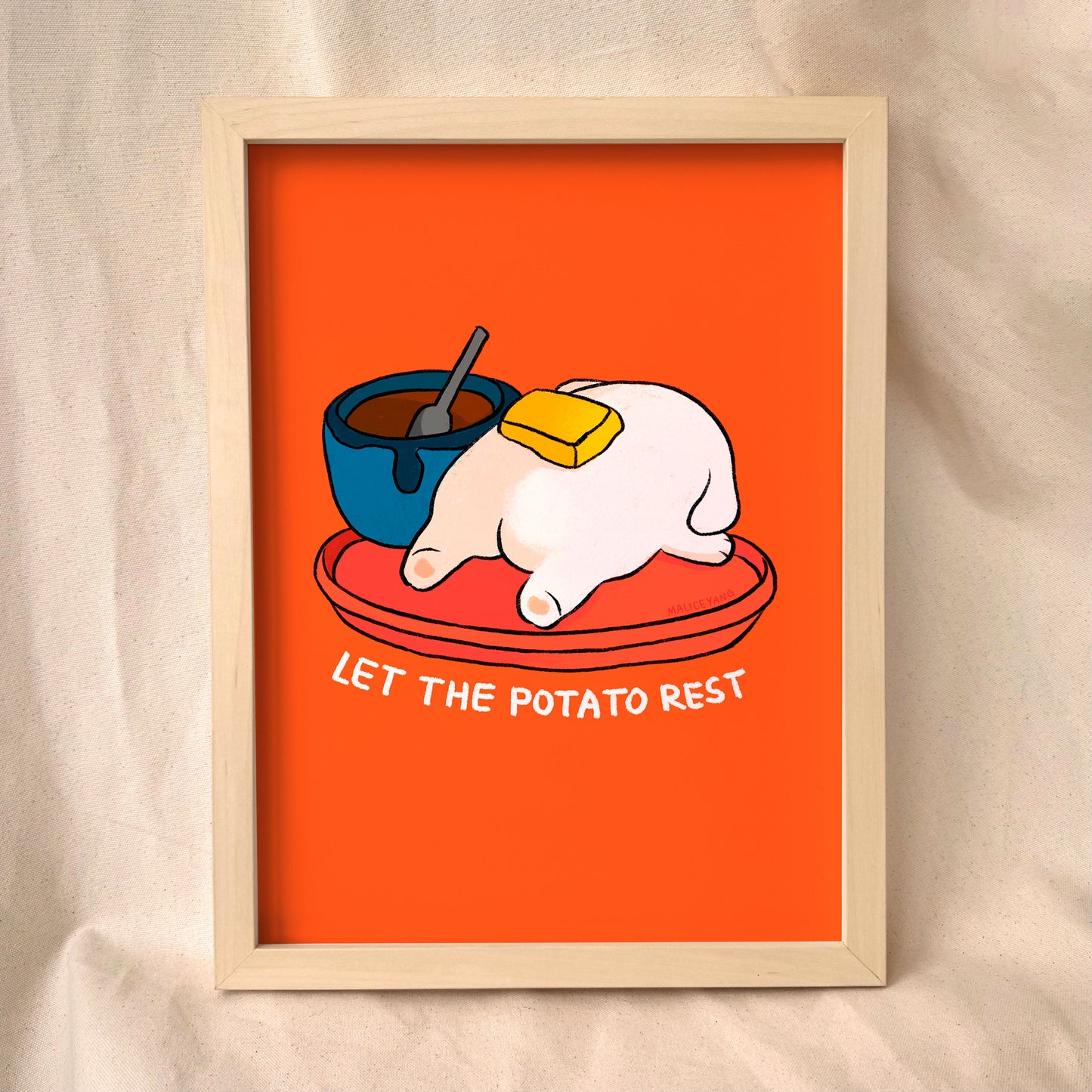 Let the Potato Rest 8x10 Print