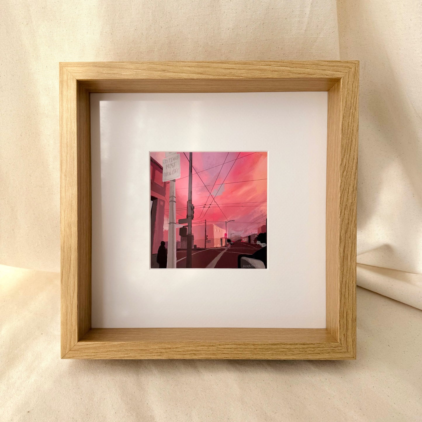 Mission Sunset Matted 5x5 Print
