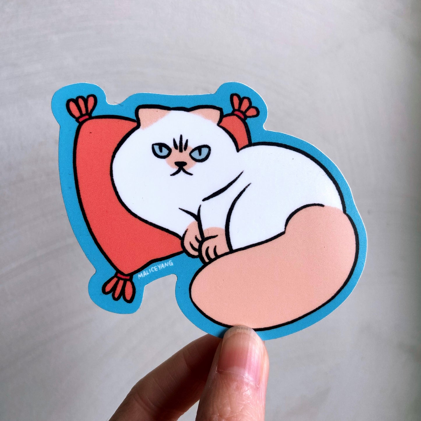 Mochi Pillow Waterproof Vinyl Sticker