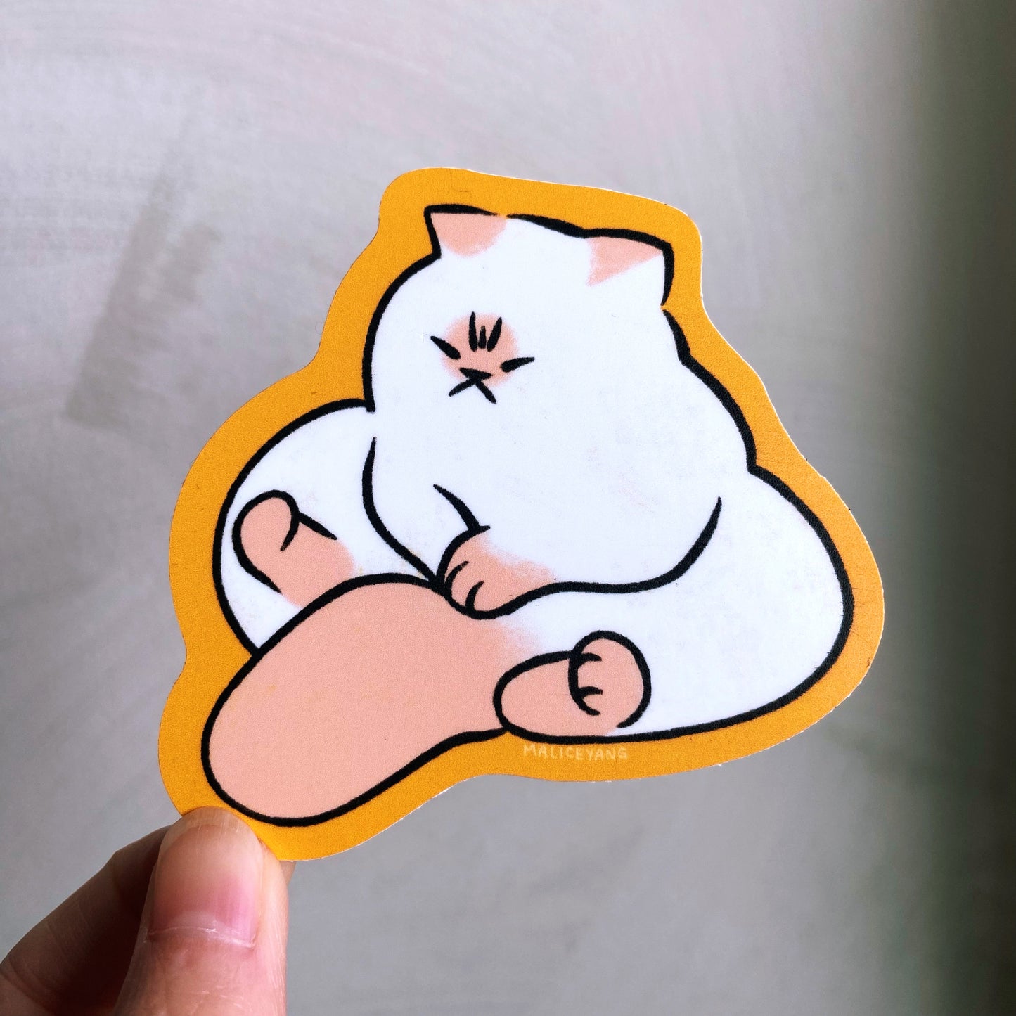 Mochi Pout Waterproof Vinyl Sticker