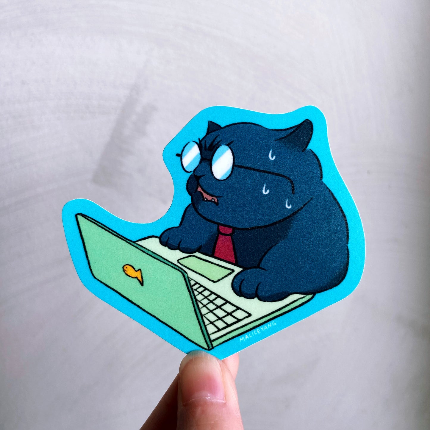 Oh No Waterproof Vinyl Sticker