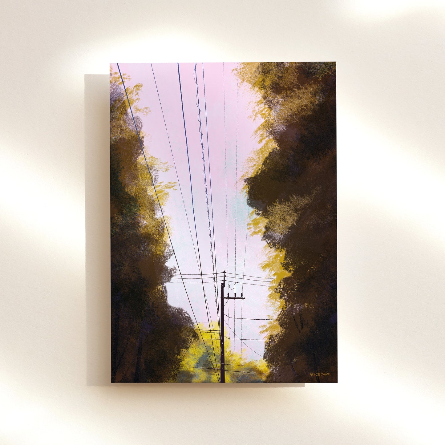 Power Lines Art Print