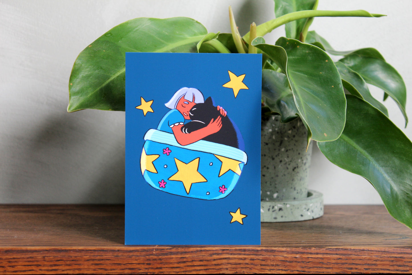 Sleeping Cat Mini Print