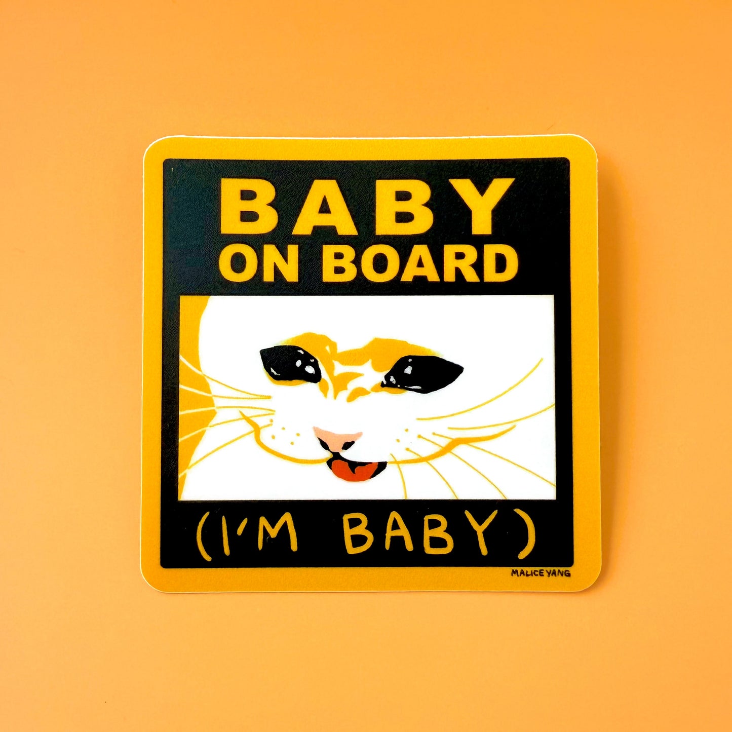 Baby on Board Waterproof Vinyl Sticker