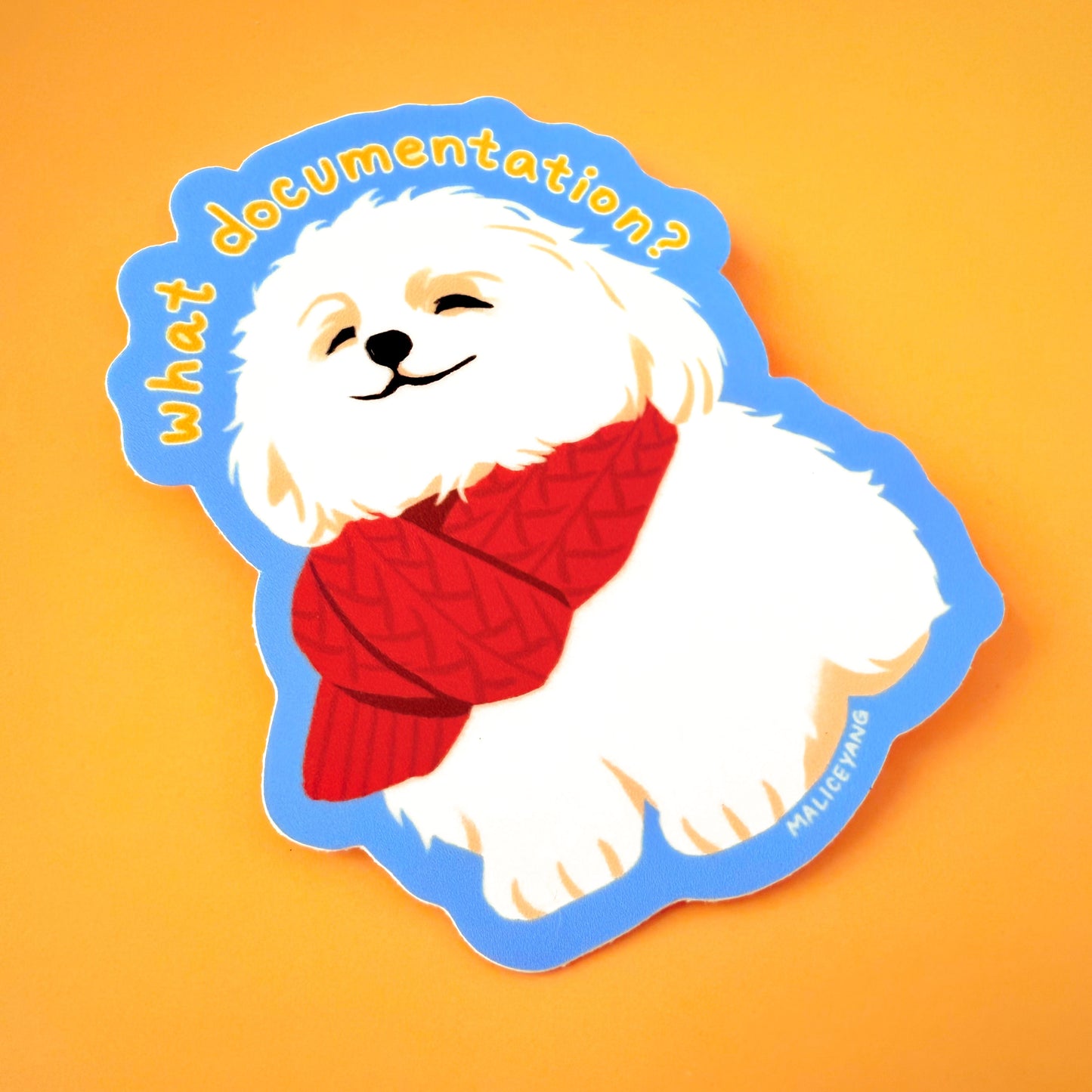 What Documentation Waterproof Vinyl Sticker